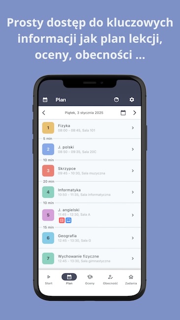 Aplikacja mobilna dziennika - Fryderyk